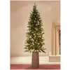 Image de EDG Enzo De Gasperi Sapin de Noël artificiel en pin avec 260 mini LED SLIM vert DØ60xh150 cm