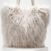 Image de Coccinelle - Sac cabas en Cuir & Fausse Fourrure Mistral Mongolia écru 32x38x16 cm OS