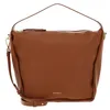 Image de Coccinelle Cuir sac à épaule Dorian Shoulder Bag Grained Leather Cuir marron clair