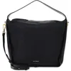 Image de Coccinelle Cuir sac à épaule Dorian Shoulder Bag Grained Leather Noir