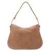 Image de Coccinelle Cuir sac à épaule Magie Suede Bim Shoulder Bag Skin marron clair