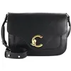 Image de Coccinelle Cuir sac à épaule bandoulière C-Me Calf Crossbody Bag Noir