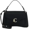 Image de Coccinelle Cuir sac à épaule bandoulière sac à main C-Me Grained Leather Handbag Noir