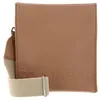 Image de Coccinelle Cuir sac à épaule bandoulière Myrtha Maxi Log Crossbody Bag Grained Leather Skin marron clair