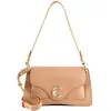 Image de Coccinelle Cuir sac à main sac à épaule bandoulière C-Me Handle Bag Skin marron clair