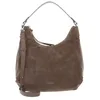Image de Coccinelle Cuir sac à épaule bandoulière Rebekka Suede Handbag Grained Leather Warm Taupe