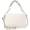 Image de Coccinelle Cuir sac à épaule bandoulière Boheme Grana Double Crossbody Double Grainy Leather Pearl/Cognac écru