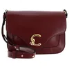 Image de Coccinelle Cuir sac à épaule bandoulière C-Me Calf Crossbody Bag Ribes framboise