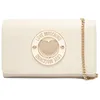 Image de Love Moschino Sac pochette bandoulière logo émaillé Ivoire