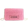 Image de Love Moschino Sac à bandoulière en peluche rose