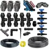 Image de Suinga Kit arrosage par gouttelettes pour jardin jusqu'à 100 m² - Tuyau et accessoires d'installation pour raccord au robinet inclus