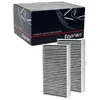 Image de TOPRAN Filtre d'habitacle 401 381 Filtre à charbon actif Cartouche filtrante avec action absorbant les odeurs Hauteur: 40 Largeur: 133 Longueur: 252 Compatible avec MERCEDES-BENZ Classe ML W164