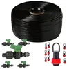 Image de Suinga- Pack 250m Ruban d'arrosage goutte à goutte 16mm, gouteurs avec 30cm + 5 clés + 10 bouchons