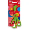 Image de APLI Kids 12815 Ciseaux préscolaires Vert - Lame en Plastique de 13 cm Vert