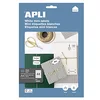 Image de APLI Etui 440 étiquette 48,5x25,4 mm (44 x 10F A4) Multi-usage Coin Droit Permanent Blanc