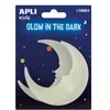 Image de APLI Kids 16551 Sachet d'autocollants luminescents, 2 lunes