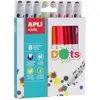 Image de Apli kids 16805-8 feutres Dots avec embouts ronds - 8 couleurs
