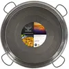 Image de VAELLO - Plat à Paella en Métal - Plat de Cuisson Résistant - Accessoire de Cuisine Extérieure Facile à Nettoyer - Poêle à Paella à 4 Poignées - Ø 80 cm