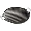 Image de VAELLO Plancha en Fonte Émaillée - Ø 43 cm - Réversible 1 Face Striée et 1 Face Lisse - Catégorie Barbecue, Plancha et Paëlla - Référence 5191 - Poids 3,5 kg