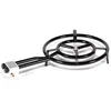 Image de VAELLO - Réchaud à Paella Émaillé - Brûleur à Gaz Butane et Propane pour Poêle à Paella - Accessoire de Cuisine Extérieure Garanti 2 Ans - 2 Feux, Ø 50 cm