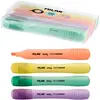 Image de Milan Trousse avec 4 marqueurs Pastel Sway Sugar Jaune/Turquoise/Orange/Lilas Pointe biseautée 2-4mm