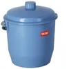 Image de TATAY Seau avec Couvercle et Anse 17L - Design Compact et Fonctionnel - Idéal pour le Nettoyage et la Collecte d’Eau - Intérieur et Extérieur - Plastique Résistant Sans BPA - 35x33x36 cm, Bleu