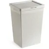 Image de TATAY Panier a Linge 60L Bohol | Design Minimaliste | Couvercle Abattant & Poignées Latérales | Aération Optimale | Plastique 100% Recyclé Sans BPA | 42,5x33,5x60 cm, Blanc