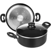 Image de IBILI - Casserole avec couvercle en verre, Aluminium, 28 cm, Antiadhésif, Compatible avec l’induction