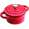 Image de IBILI - Mini cocotte ronde rouge, 10 x 4,5 cm, Fonte, Compatible avec l’induction