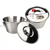 Image de Moule à Flan et Pudding en acier inoxydable 20 cm Ibili