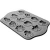 Image de IBILI 828400 Plaque à 12 Biscuits, Acier, Noir, 43 x 28 x 2 cm