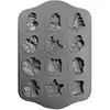 Image de Plaque en acier 12 biscuits Noël Ibili