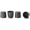 Image de Moules à cannelés - IBILI - Lot de 4 - Acier antiadhérent - Diamètre 6 cm - Démoulage facile