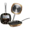 Image de IBILI - Grill Natura Copper, 28 x 28 cm, Aluminium, Antiadhésif style pierre, Compatible avec l’induction
