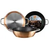 Image de IBILI - Poêle Honda avec 2 poignées Natura Copper, 32 cm, Aluminium, Antiadhésif style pierre, Compatible avec l’induction