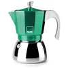Image de IBILI Elba Green Cafetière express, 6 tasses, 300 ml, fonte d'aluminium, base en acier inoxydable, convient pour induction