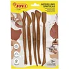 Image de Jovi - Skin 5 modeleurs en Plastique, Idéal pour façonner Vos créations avec de l'argile, de l'argile ou de la pâte à Modeler, Spatules de différentes Formes (5)