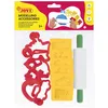 Image de Jovi - Moules en pâte à Modeler de différentes Formes + Rouleau à Modeler, 12 unités, Idéal avec pâte à Modeler ou patmache (7/6R)