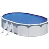 Image de Gre KIT610ECO Fidji - Piscine Hors-Sol en Acier, Piscine Ovale avec Structure en Acier Blanc. Piscines Hors-Sol pour Jardin, 610x375x120cm