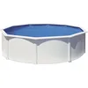 Image de GRE - Kit Piscine hors sol acier ronde blanche Ø480 x 122 cm (Livrée avec filtre à sable et échelle)
