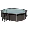 Image de Piscine hors sol composite gris Gré 5,24 x 3,86 x h.1,24 m
