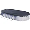 Image de GRE - Bâche dhivernage pour piscine tubulaire hors-sol ovale 61 x 375 m - 180g/m² - Protection contre feuilles et débris