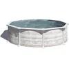 Image de Gre KITPR358N   Piscine Hors Sol avec décoration Nordique, 350 x 132 cm, Filtration 6 m3/h, avec poteaux latéraux
