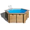 Image de Piscine hors sol bois Vanille 2 Gré ronde  4 x H.1,19 m