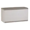 Image de PLASTIKEN Coffre 350L Intérieur/Extérieur Fonctionnel et Esthétique Cadenassable avec Roulettes Beige