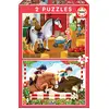 Image de Educa - Puzzle por Enfants 2x48 | Chevaux (17150)