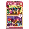 Image de Educa - Pack de 2 Puzzles Bois Carnaval 16 pièces, 17619