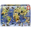 Image de Educa - Puzzle de 500 pièces pour Adultes | Espèces en Danger d´Extinction. Mesure: 48 x 34 cm. À partir de 11 Ans (19908)
