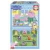 Image de Educa - Puzzle Enfant Peppa Pig | Ensemble de 2 Puzzles de Bois avec 25 pièces chacun | Peppa Pig. Mesure: 26 x 18 cm. Recommandé de 4 Ans (19995)