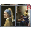 Image de Puzzle - EDUCA - La Jeune Fille à la Perle + La Laitière Johannes Vermeer - 2x1000 pièces